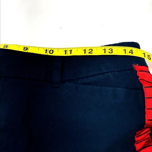 Old Navy Long Pixie Pants In the Navy Blue Red Stripe 8 Mid - Picture 10 of 15
